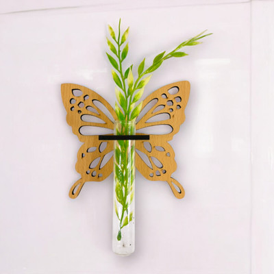 Yey Stylish Magnetic Test Tube Planter Butterfly Shape for Refrigerator Plant Container Set(Glass)