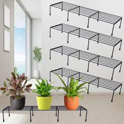 GOOD LUCK HANDICARFTS STAND 4 METAL STAND Plant Container Set(Pack of 4, Metal)