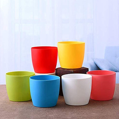 Virajsanchi Enterprises Plant Container Set(Pack of 6, Plastic)
