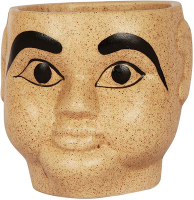 Nayi Umang New Face Shape Ceramic Pot Plant Container Set(Ceramic)
