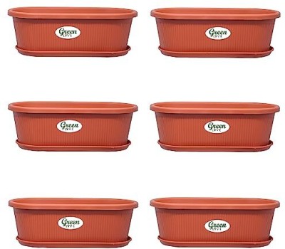 GREENLIVE RG/14 Plant Container Set(Pack of 6, Plastic)