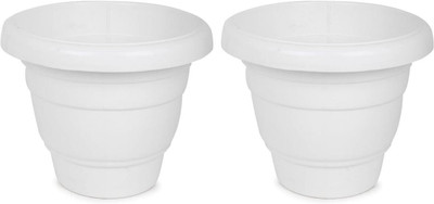 Muddstyles EcoBloom Multi-Pot Decorative Plant Container Set Plant Container Set(Pack of 2, Plastic)