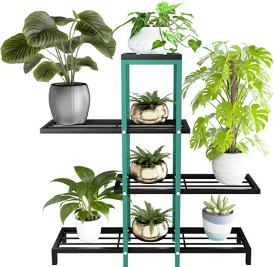 saifix 4 tier planter black-green Plant Container Set(Metal)