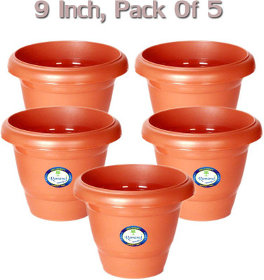 VirajSanchi Best Plant Container for Indoor and Outdoor need Plant Container Set(Pack of 5, Plastic)