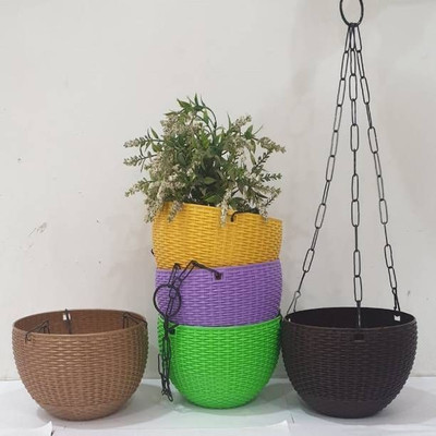 god of goods Plant Container Set(Pack of 3, Plastic)