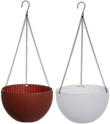 Funtastik Plant Container Set(Pack of 2, Plastic)