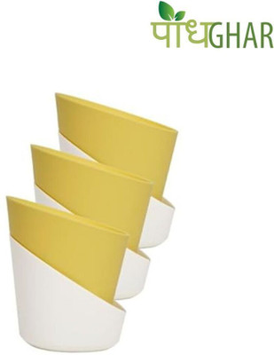 podhghar Atlantis Pot Plant Container Set(Pack of 3, Plastic)