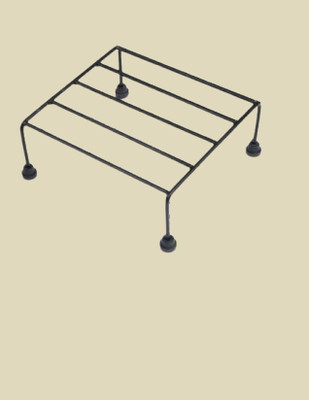 podhghar Indoor Outdoor Wrought Iron Round Plant Stand Garden Container Flower Pot Stand Plant Container Set(Metal)