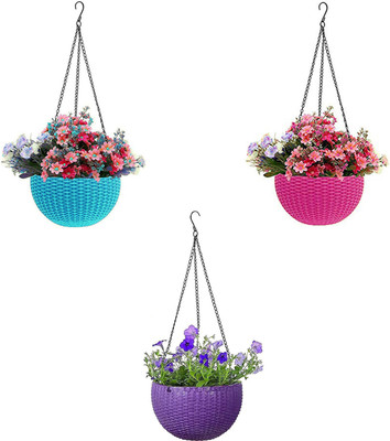 Besttrader Plant Container Set(Pack of 3, Plastic)