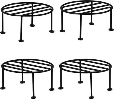 Sapna Enterprises Rust Free Gamla stand|outdoor stand|plant stand|Balcony pot|Pot Stand Plant Container Set(Pack of 4, Metal)