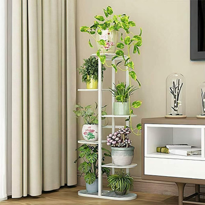 kulsumhub Iron Indoor/Outdoor Flower Pot/Plant Stand for Home Garden Balcony Living Room Plant Container Set(Metal)