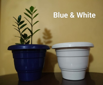 GROW GREEN ECO FRESH POTS Plant Container Set(Pack of 2, Plastic)