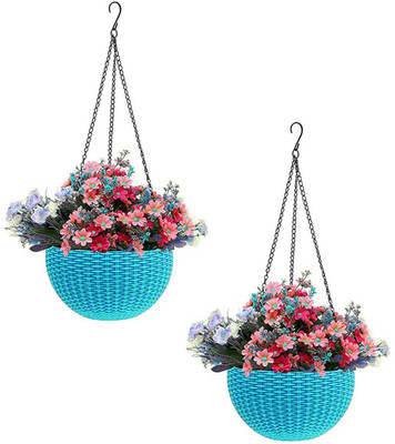 Funtastik Virajsanchi Plant Container Plant Container Set(Pack of 2, Plastic)