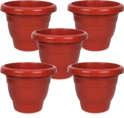 Besttrader Virajsanchi Plant Container Plant Container Set(Pack of 5, Plastic)