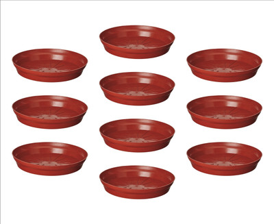 Besttrader 8 Inches Wide Premium Quality Saucer Base Tray for Pots Plant Container Set(Pack of 10, Plastic)