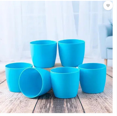 podhghar cool-blu-6 Plant Container Set(Pack of 6, Plastic)