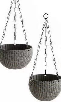 god of goods Plant Container Set(Pack of 2, Plastic)