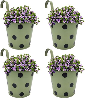 Garden King GK-GREYRP-04 Plant Container Set(Pack of 4, Metal)