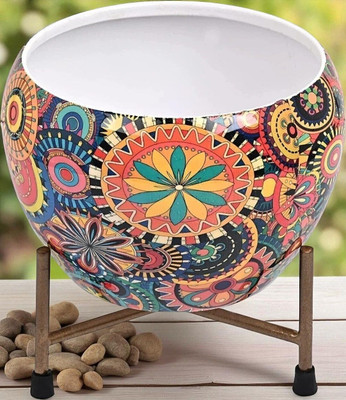 SONE KEY CHIDIYA Designer Indoor Plant Pots with Stand_K509 Plant Container Set(Metal)