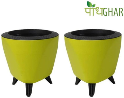 podhghar Plant Container Set(Pack of 2, Plastic)