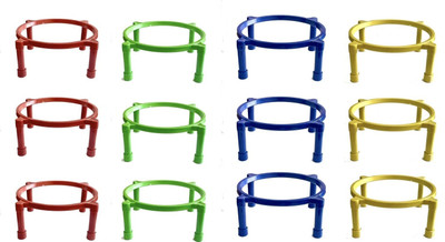 MOHIT Plant/Pot Stand/Container | Holds Upto 60Kg | All Plastic Mulitcolor Plant Stand Plant Container Set(Pack of 12, Plastic)