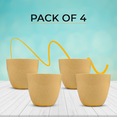Greenium Plant Container Set(Pack of 4, Plastic)