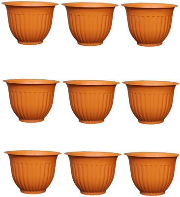 MEHAN'S Plant Container Set(Pack of 9, Plastic)