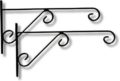 Neonnest Plant Hanger Brackets Wall Mounted - Metal Hanging Hooks Plant Container Set(Pack of 2, Metal)