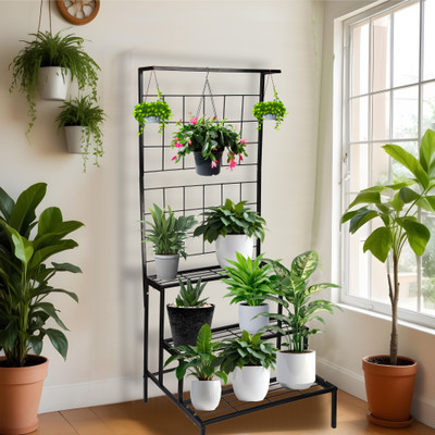 SWINGISH Metal Planter Stand for Living Room Flower Pot Holder for Indoor Plant Container Set(Metal)