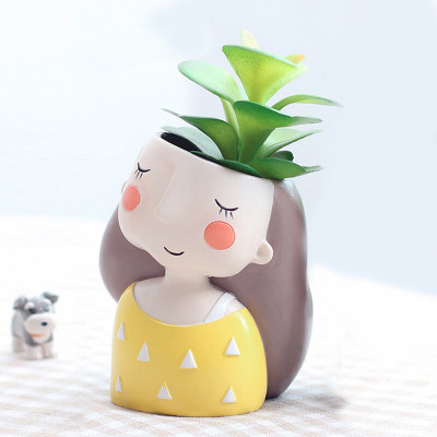 Dhruvkart Plant Container Set(Poly-Resin)