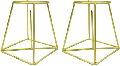 TrustBasket Banana Stand Gold Set of 2 Plant Container Set(Pack of 2, Metal)