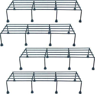 EXORA Flower Container Metal Pot Stand Plant Container Set(Pack of 4, Metal)