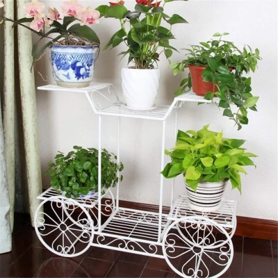 Anshaal traders Plant Stand, Iron Flower Pot Stand Outdoor, Indoor Balcony Side Planter stand Plant Container Set(Metal)