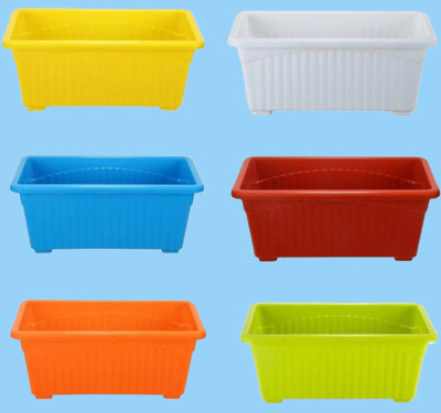 TFH Plant Container Set(Pack of 6, Plastic)