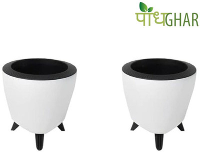 podhghar Plant Container Set(Pack of 2, Plastic)