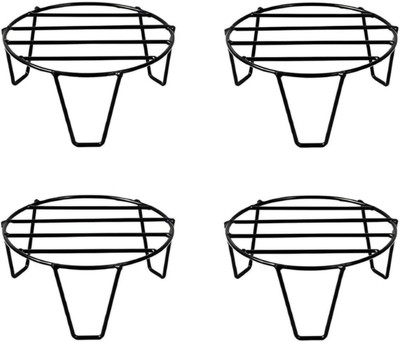 Manlu Plant Stand For Balcony Planter Stand Flower Plant Container Set(Pack of 4, Metal)