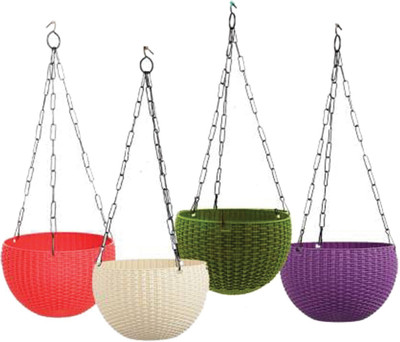 VirajSanchi Plant Container Set(Pack of 4, Plastic)