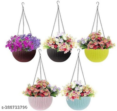 blooming furnancy Plant Container Plant Container Set Plant Container Set(Pack of 5, Plastic)