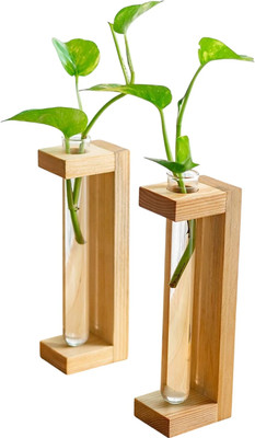 qualamkari 2025-2 Plant Container Set(Pack of 2, Wood)