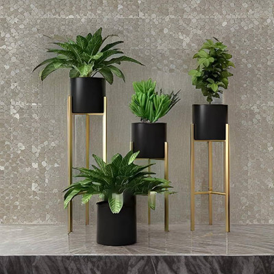 Sam Stylish Trendy Display Plant Stand Indoor/Outdoor, Multipurpose Stand, Racks, Planter Plant Container Set(Pack of 3, Metal)