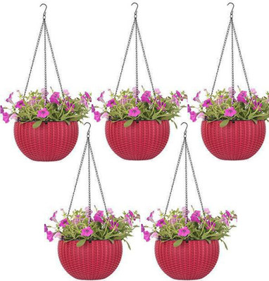 VirajSanchi Best Plant Container for Indoor and Outdoor need Plant Container Set(Pack of 5, Plastic)