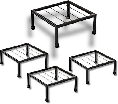 Neonnest Metal Planters Square Shape Thick and Strong Leg plant stand Plant Container Set(Pack of 4, Metal)