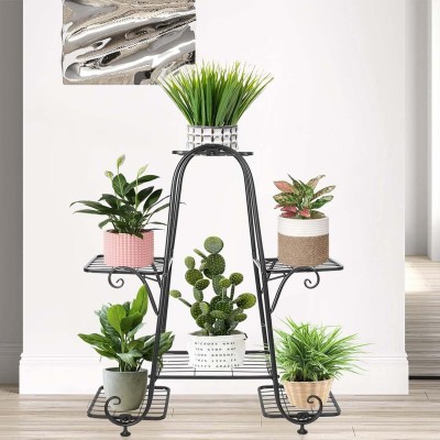 MF WORLD Flower Plant Stand, A Shaped Iron Planter Stand Outdoor ,Indoor Flower Pot Stand Plant Container Set(Metal)