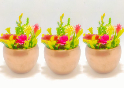WESTON CHOICE Decorative Flower Pot Plant Container Set (Pack of 3) only Pot Plant Container Set(Pack of 3, Metal)