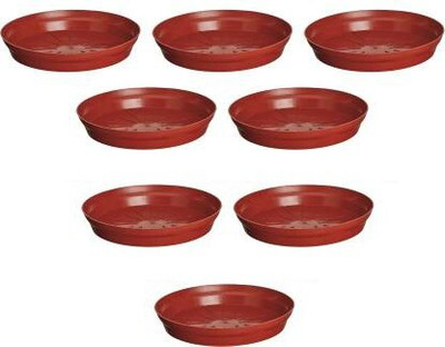 Besttrader 8 Inches Wide Premium Quality Saucer Base Tray for Pots (Pack Of 8) Plant Container Set(Pack of 8, Plastic)