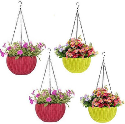 VirajSanchi Virajsanchi Plant Container Set(Pack of 4, Plastic)