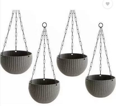 VirajSanchi Plant Container Set(Pack of 4, Plastic)