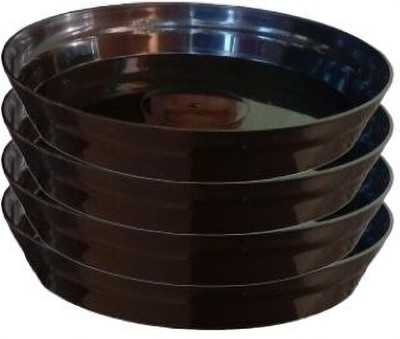 KUMUDAM Bottom Plate For Plants Suitable for 14 inch Pot Plant Container Set(Pack of 4, Plastic)