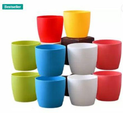 Besttrader Plant Container Set(Pack of 10, Plastic)