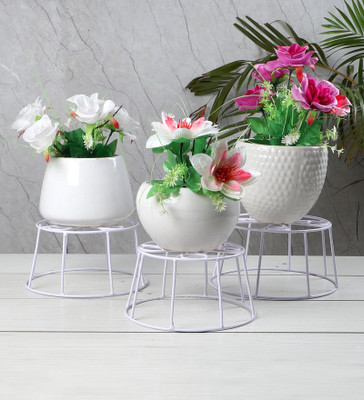 VIN KRAFT Plant Container Set(Pack of 3, Metal)